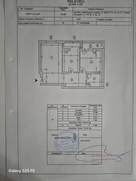 Popesti Leordeni, apartament 2 camere, confort 1, langa campus scolar
